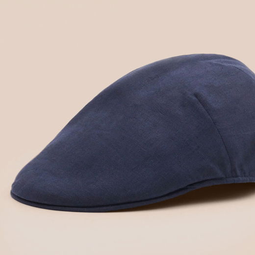 Dunkelblaue Schiebermütze für Herren