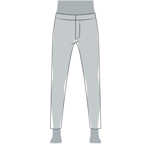 Grafik Ansicht einer Slim Fit Hose für Herren Grafik Ansicht einer Slim Fit Hose für Herren