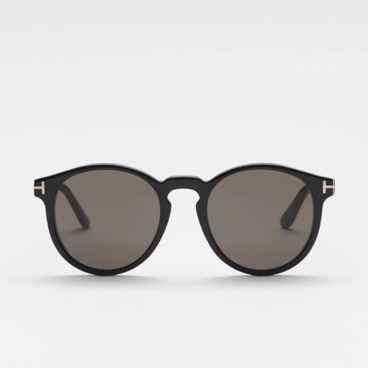 Panto-Sonnenbrille für Herren in schwarz/grau