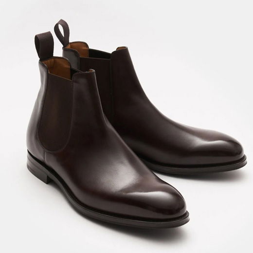 Leder Chelsea Boots in braun für Herren