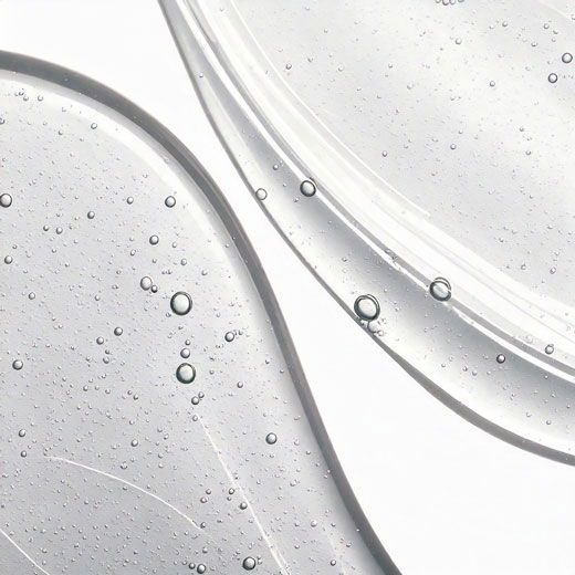 Detailansicht farbloser flüssiger Seife