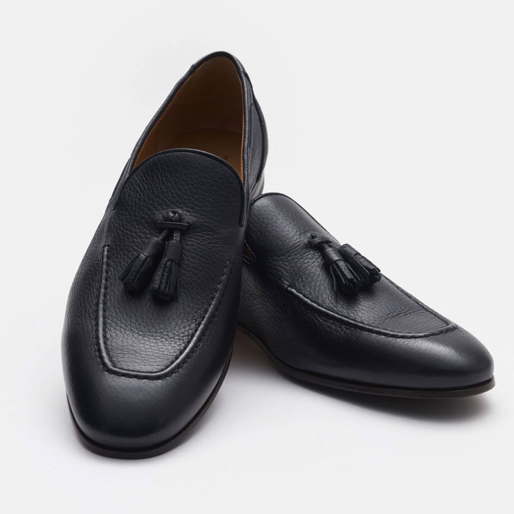 Freistehende Heeren-Loafer in dunkelblau Freistehende Heeren-Loafer in dunkelblau