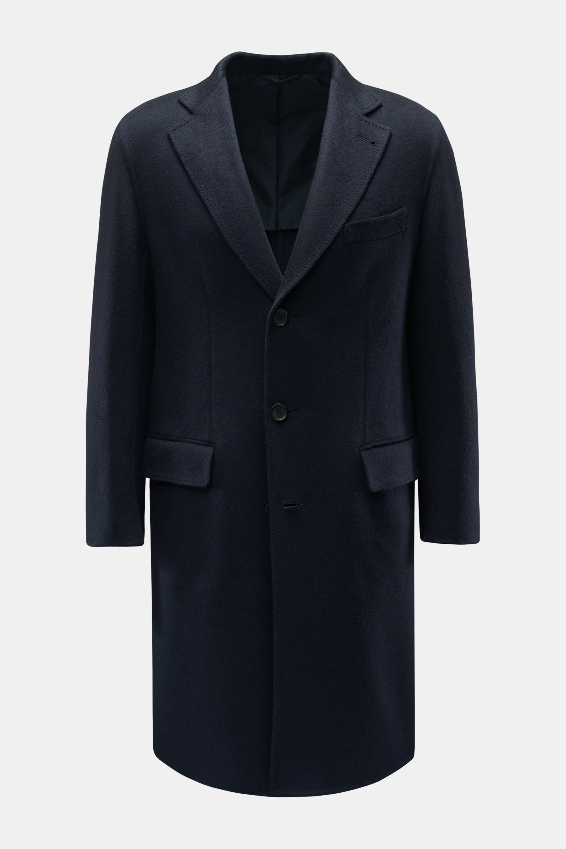 Brioni Cashmere Mantel 'Roig Solferino' navy