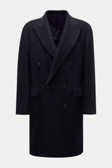 Stile Latino Cashmere coat 'Eros' navy