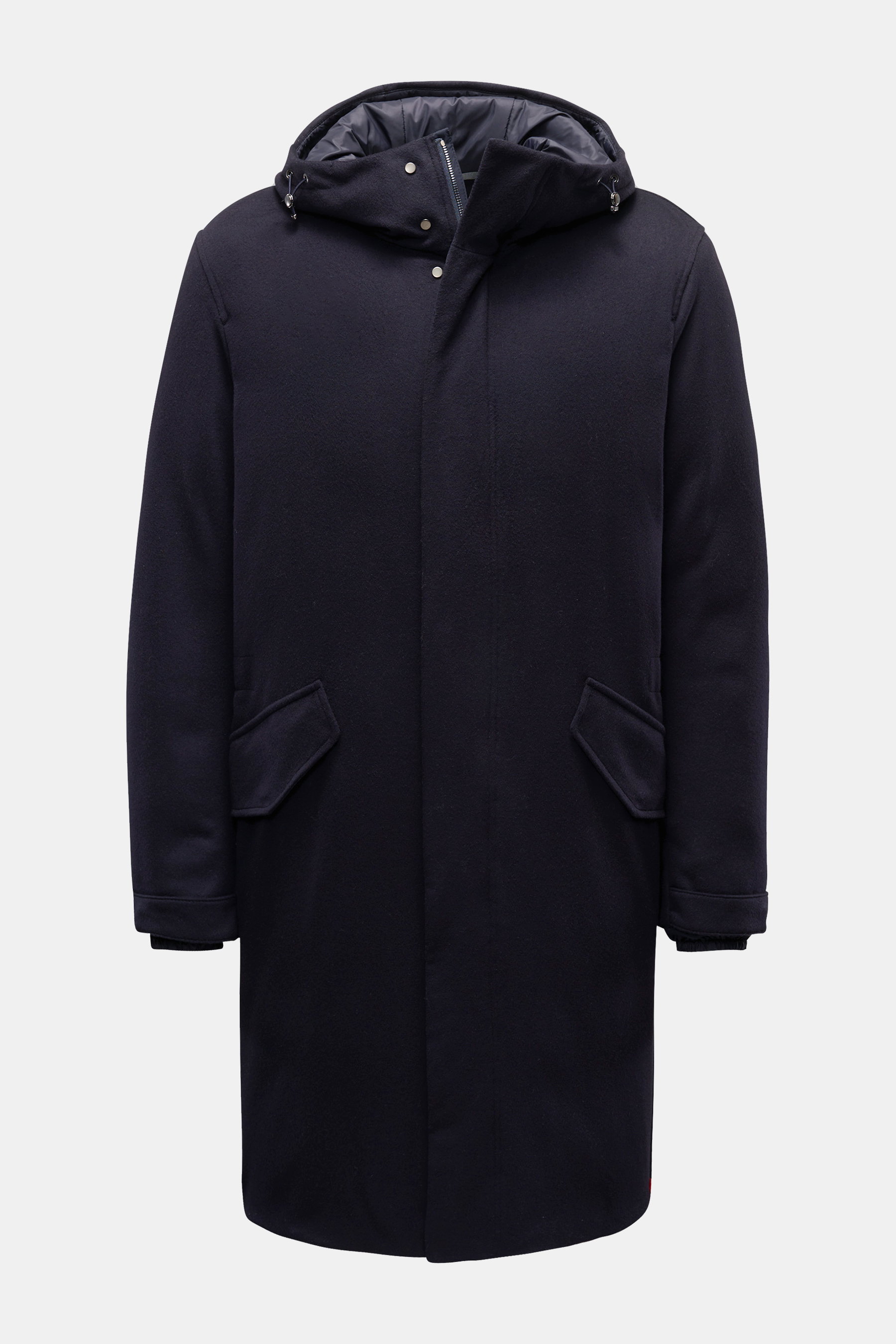 Kiton Daunenmantel navy