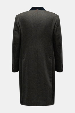 Thom Browne Wollmantel dunkelgrün