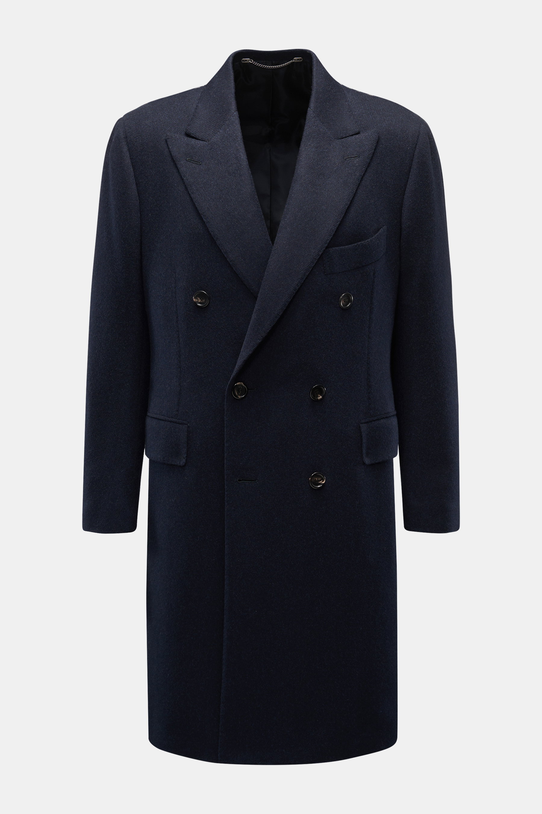 Cesare Attolini Cashmere Mantel dark navy