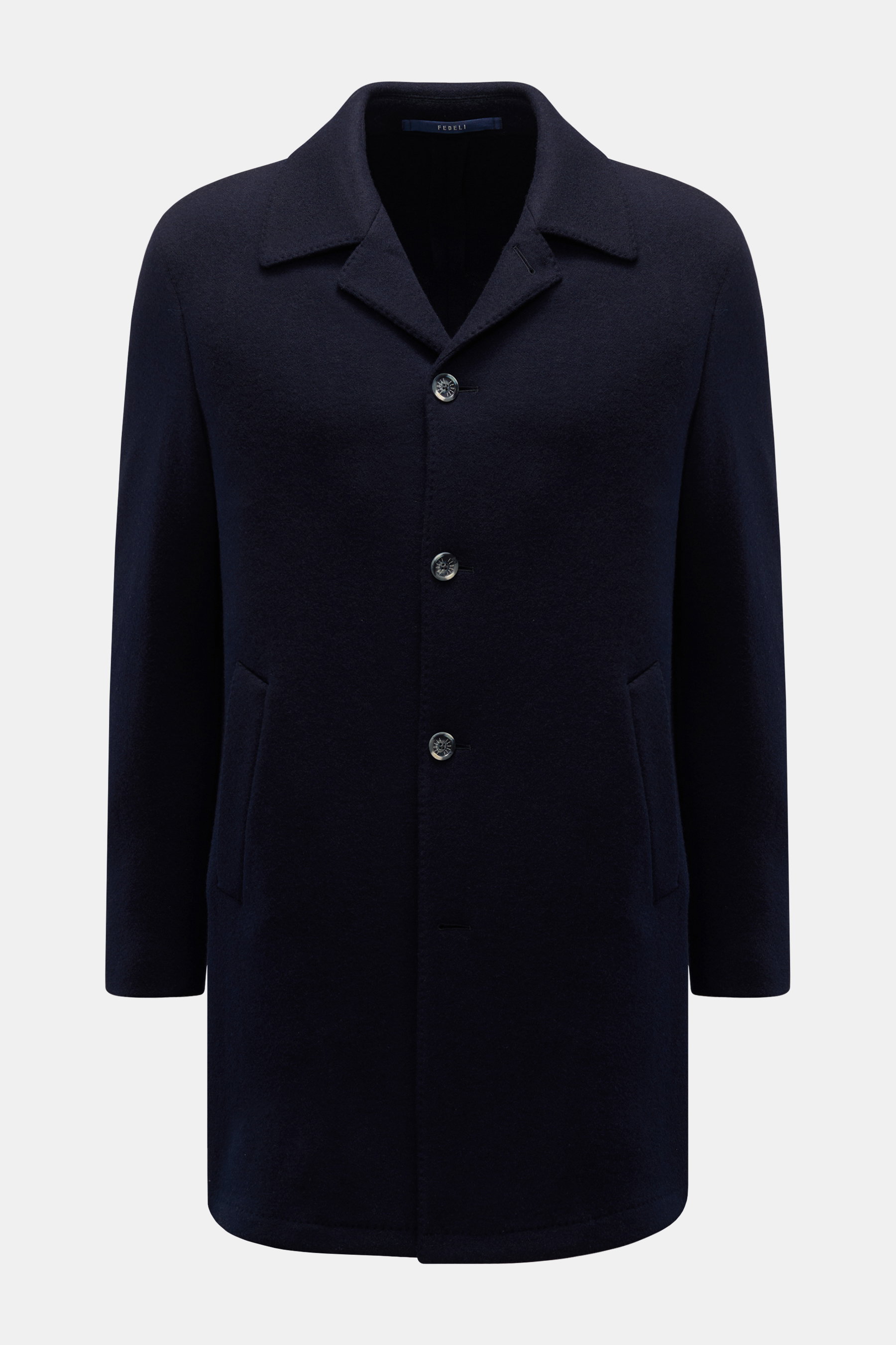 Fedeli Cashmere Mantel navy