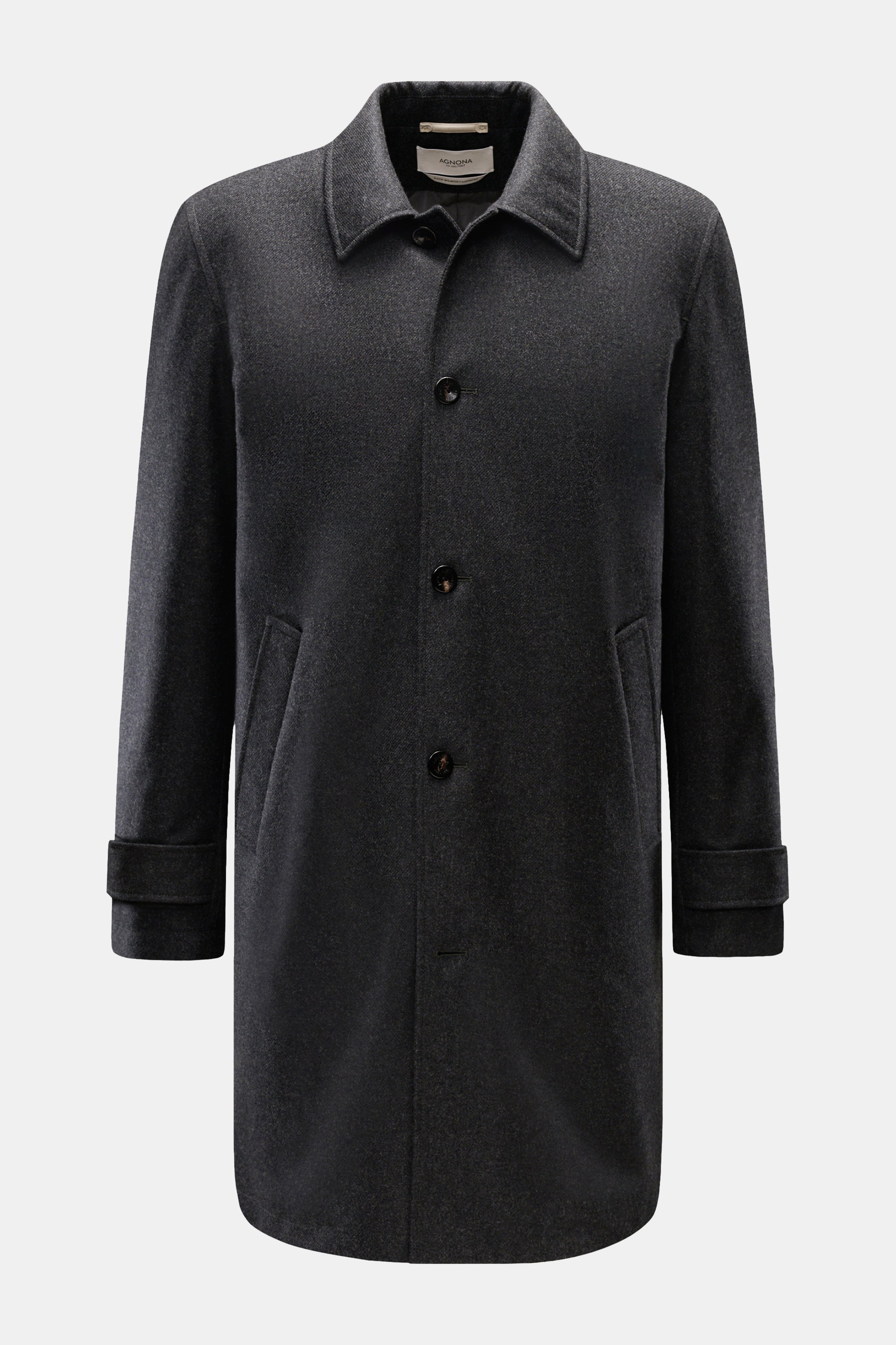 Agnona Cashmere Mantel anthrazit