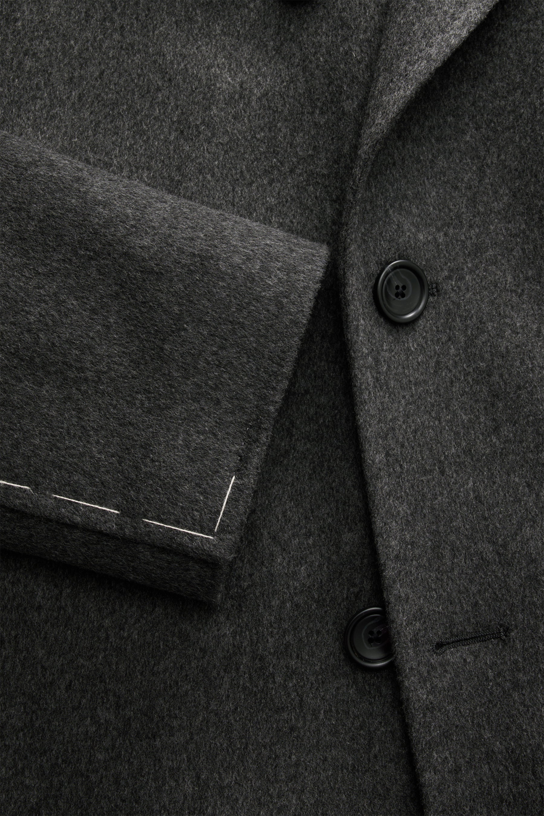 TAGLIATORE Wool Coat Dark Grey Melange