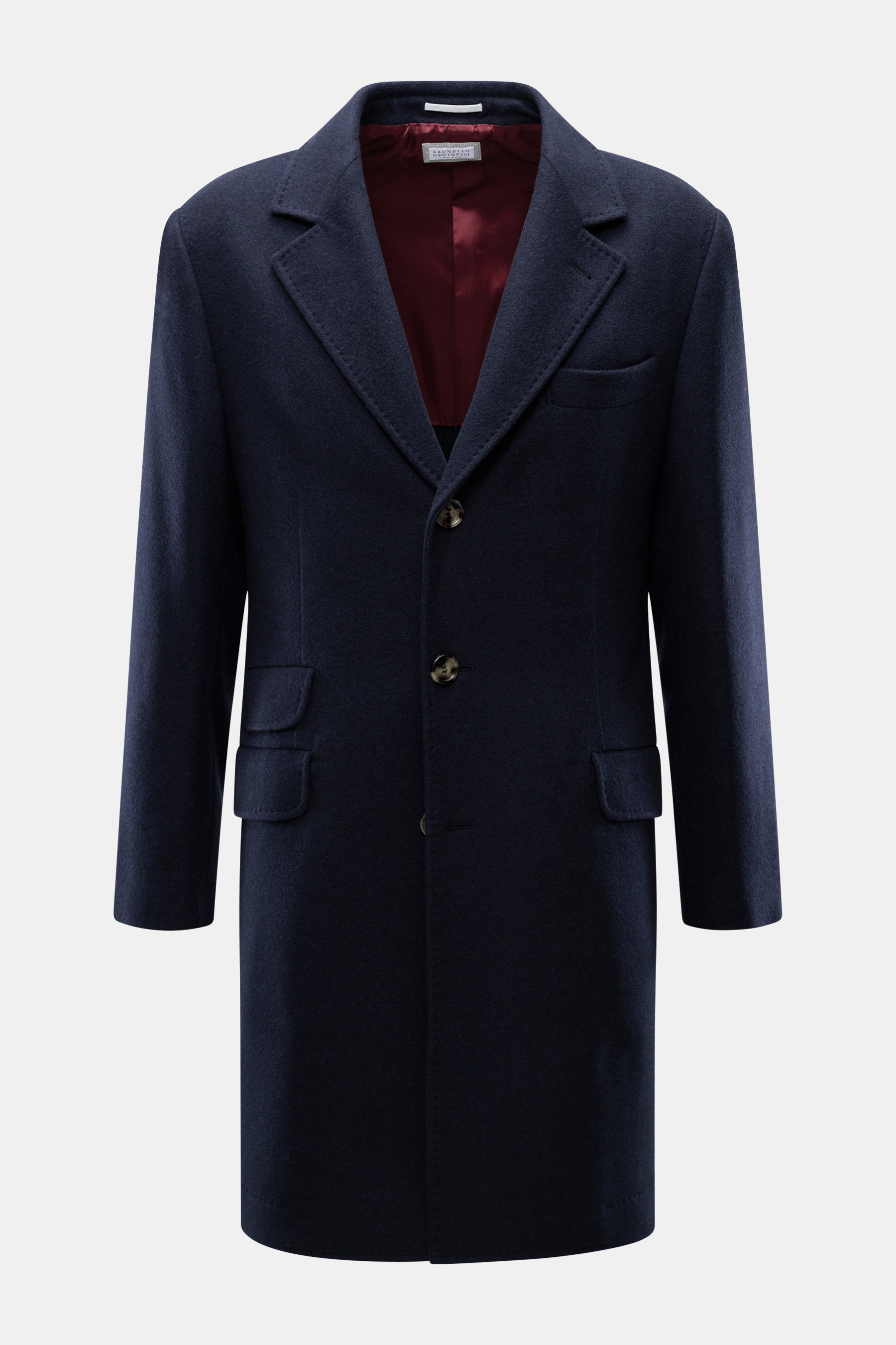 Brunello Cucinelli Cashmere Mantel navy