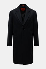 Front view of Barena Venezia Overshirt dark navy in leicht elastische Schurwolle, soft touch, Regular Fit, Vier-Knopf-Leiste, Umlegekragen, chest and hip patch pockets, button cuffs, Unconstructed Design, two inner pockets.