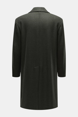 Doppiaa Mantel 'Aaladin' graugrün/navy gemustert