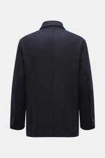 Rückansicht der Percival Jacke navy, Slim Fit, Mix aus Wolle und Microfaser, Umlegekragen, Rückenmittelschlitz, geschmeidiger Futterstoff.
