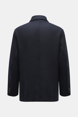 Rückansicht der Percival Jacke navy, Slim Fit, Mix aus Wolle und Microfaser, Umlegekragen, Rückenmittelschlitz, geschmeidiger Futterstoff.