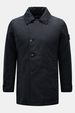 Stone Island Jacke 'David-TC Ghost Piece' navy, Slim Fit, robuste Baumwolle, Anti-Drop-Finish, wasserabweisend, frontale Nahaufnahme