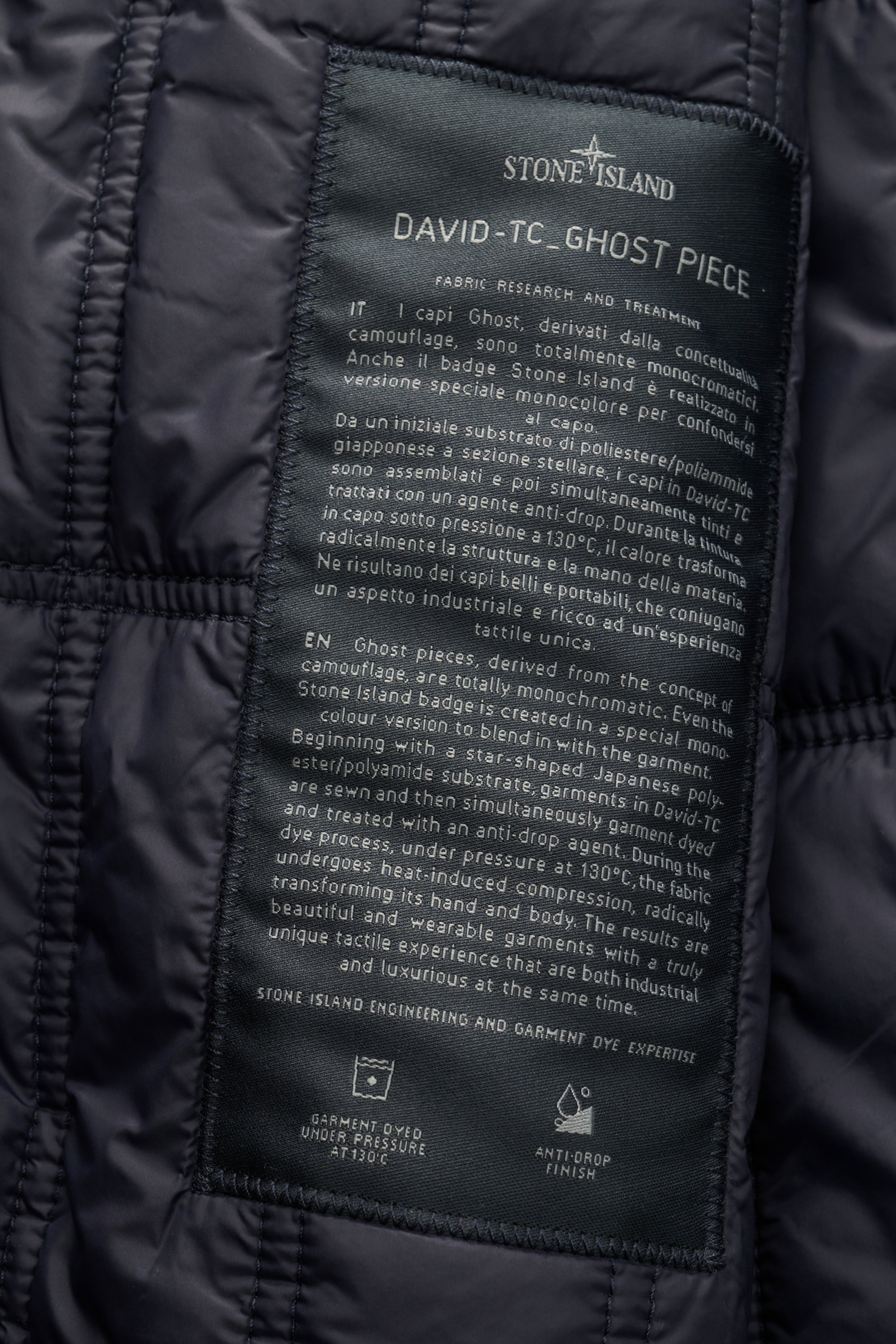 STONE ISLAND jacket 'David-TC Ghost Piece' navy