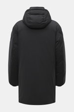 Parajumpers Down Parka 'Bearberry' navy shown from back, durable microfiber, warm down filling, wind- and water-repellent, regular fit, robust two-way zipper, wind flap with snap buttons, hood with drawstring, front pockets with buttoned flap, zipper pock