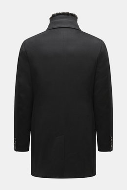 Moorer Cashmere Jacke 'Lang' schwarz