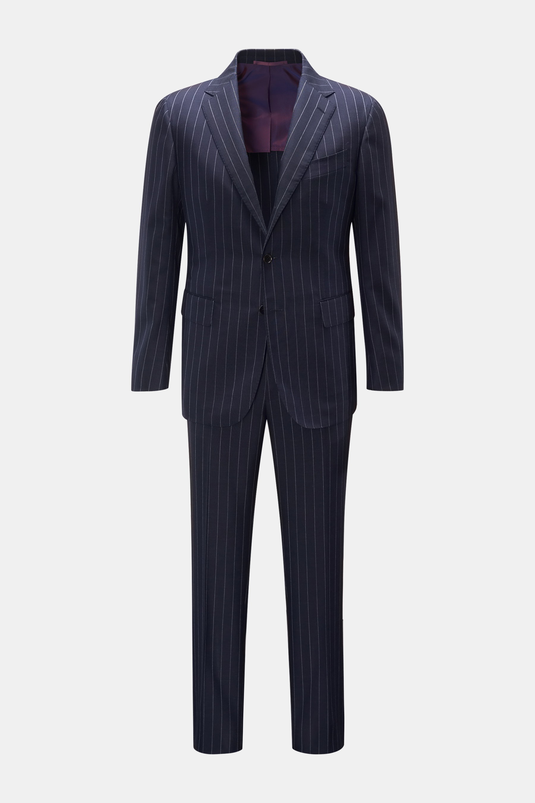 Stile Latino Anzug 'Vincenzo' navy/grau gestreift