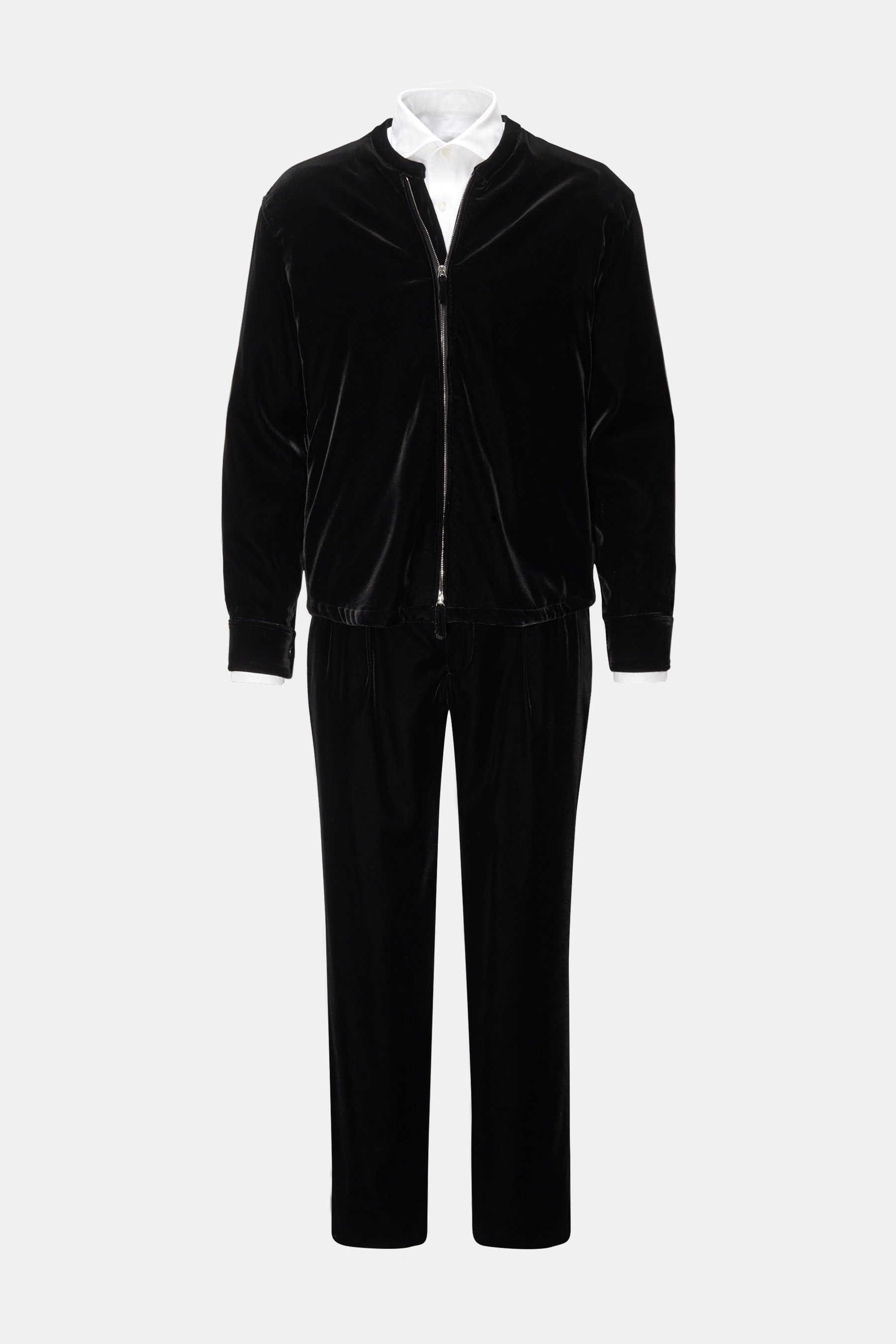 Giorgio Armani Samtanzug schwarz