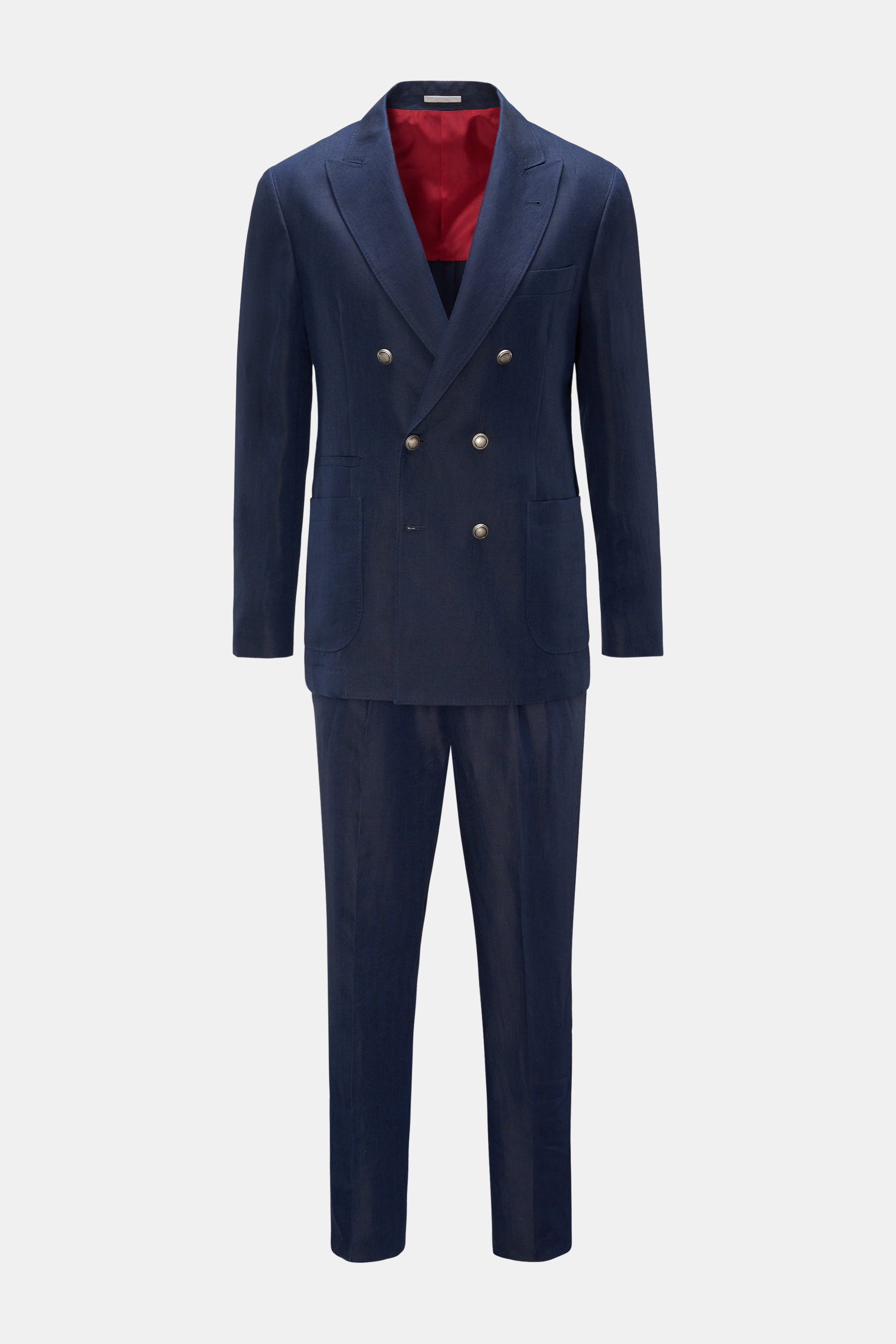 Brunello Cucinelli Leinenanzug navy