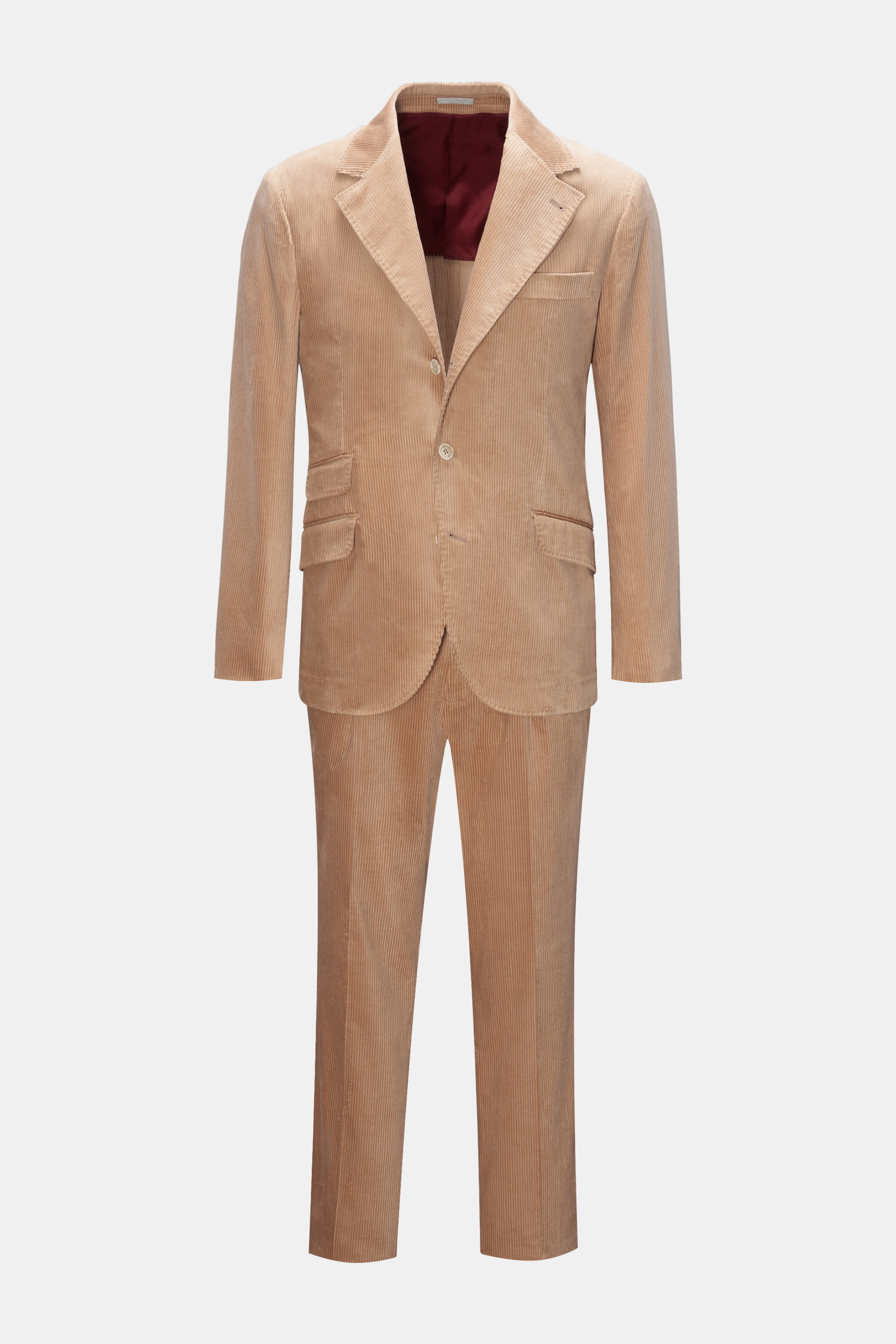 Brunello Cucinelli Cordanzug hellbraun