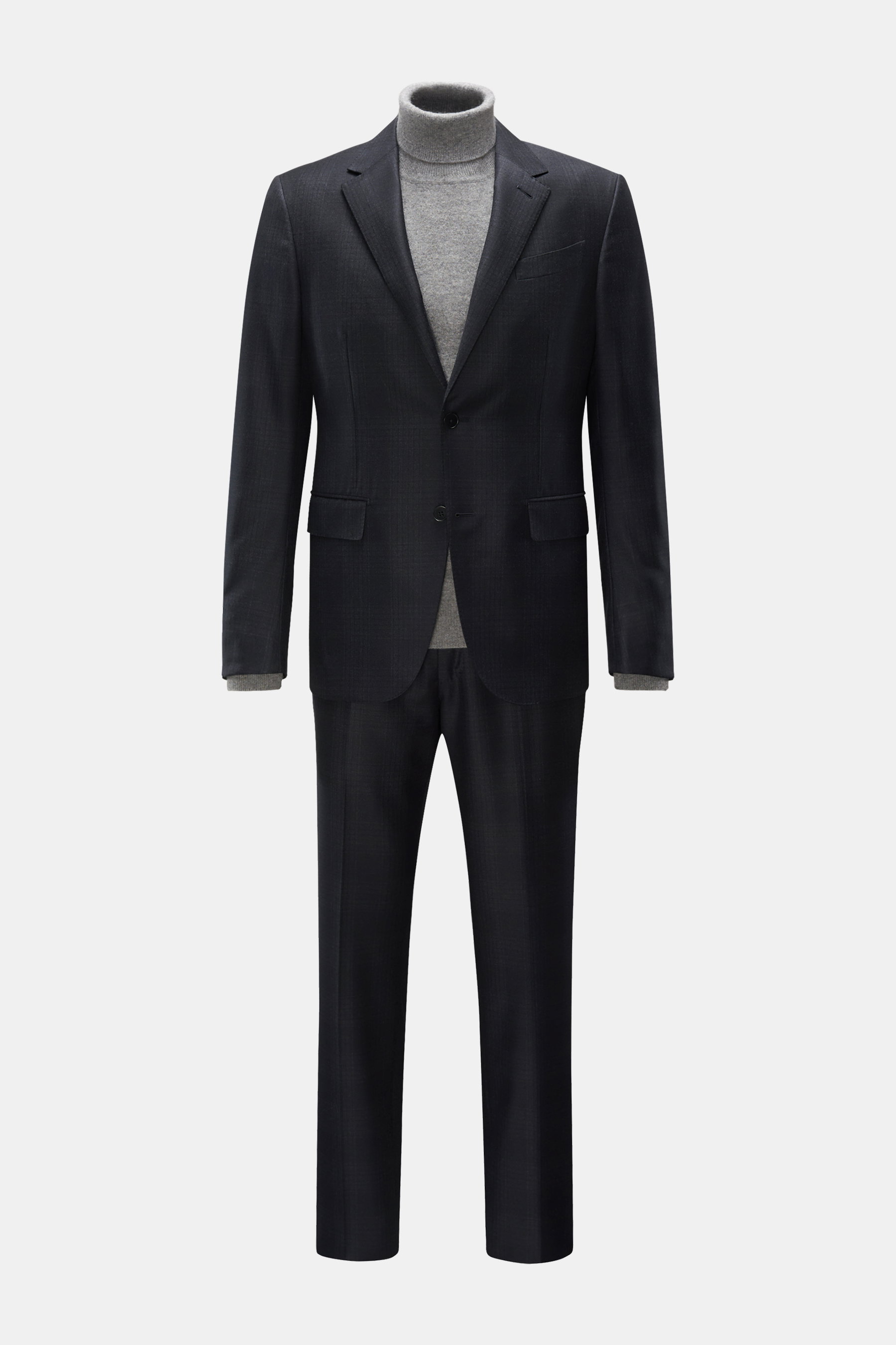 Zegna Anzug anthrazit/grau kariert