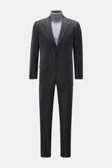Cesare Attolini Suit 'Drop 7' dark grey/light grey striped