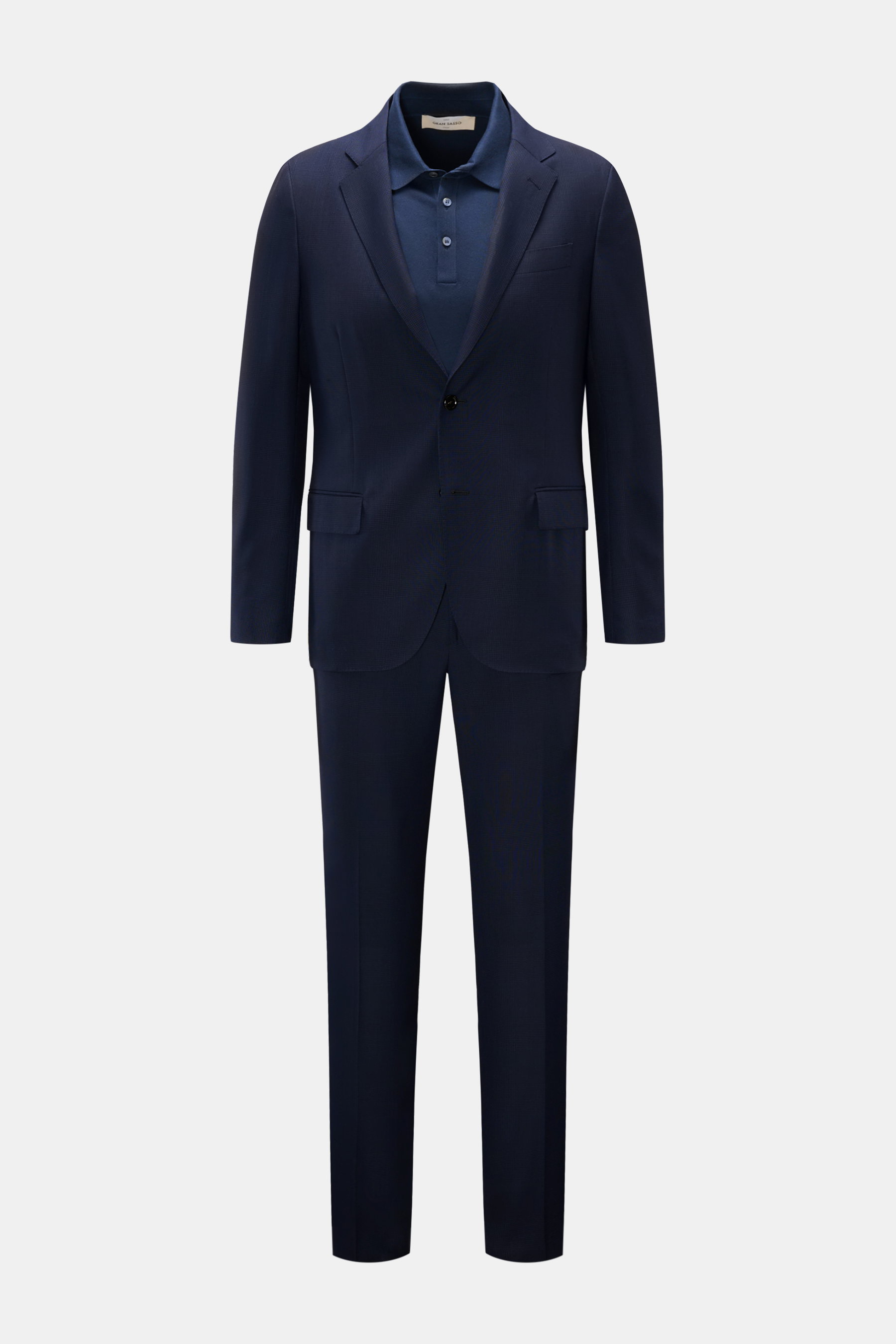 Lardini Anzug navy kariert