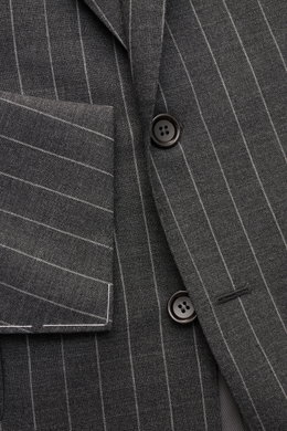 Stile Latino Suit 'Vincenzo' dark grey/light grey striped
