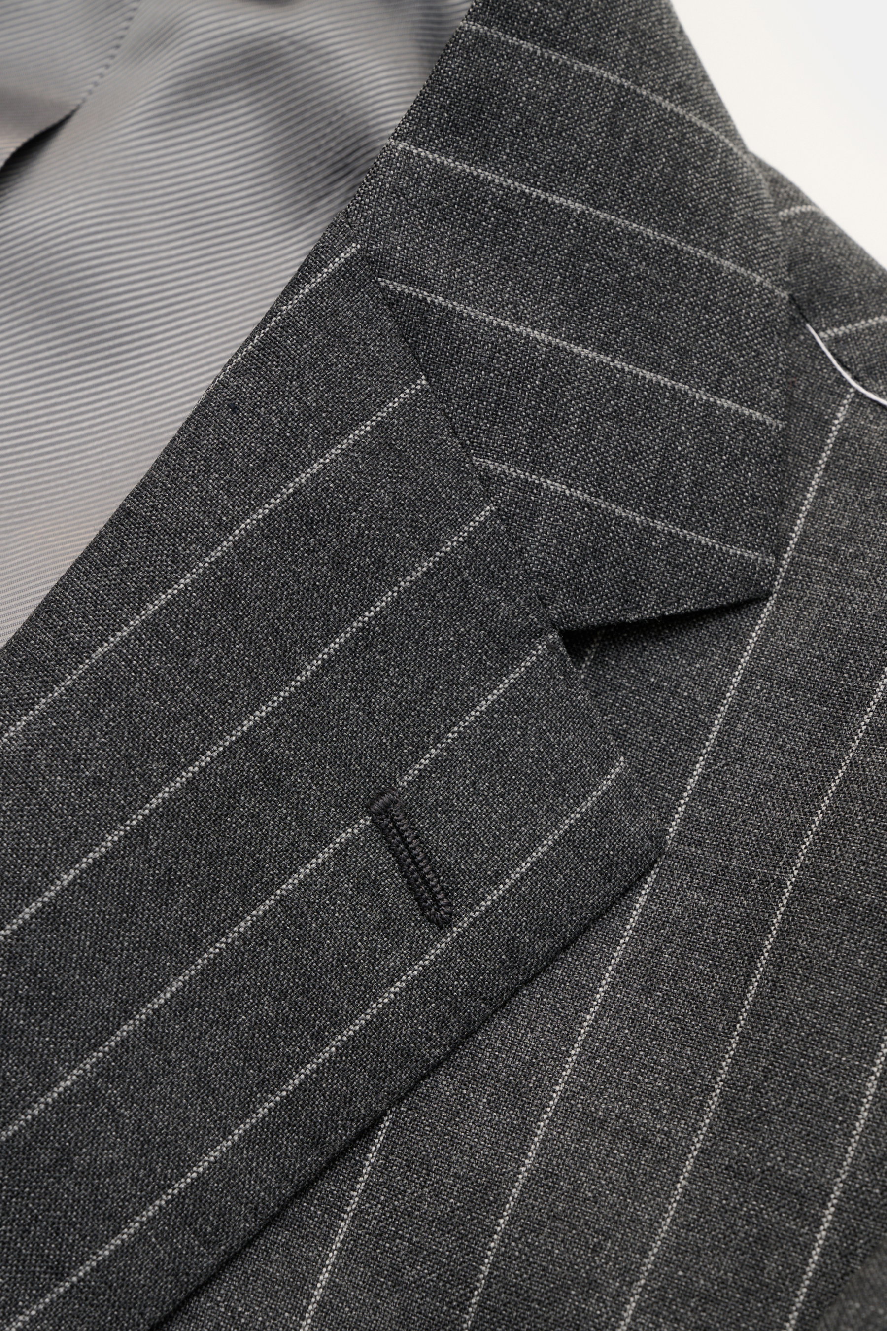 STILE LATINO suit 'Vincenzo' dark grey/light grey striped