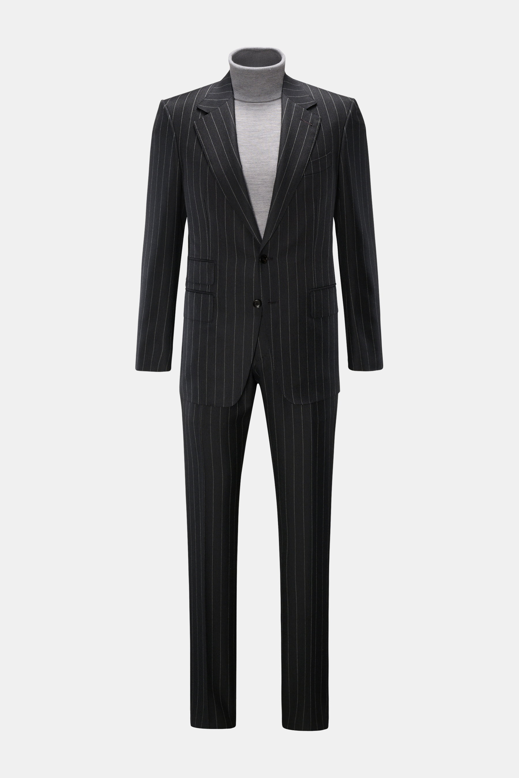 Tom Ford Anzug 'Shelton' anthrazit/grau gestreift