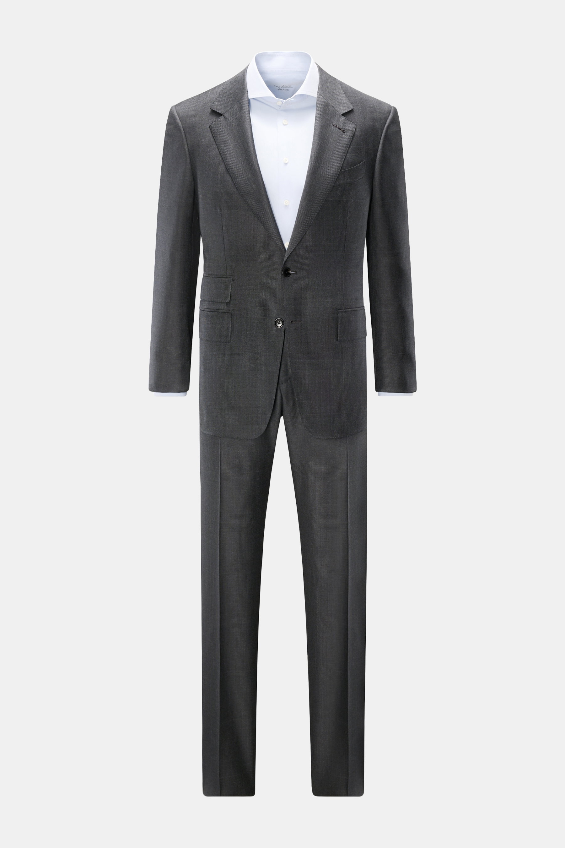 Tom Ford Anzug 'Shelton' dunkelgrau/schwarz kariert