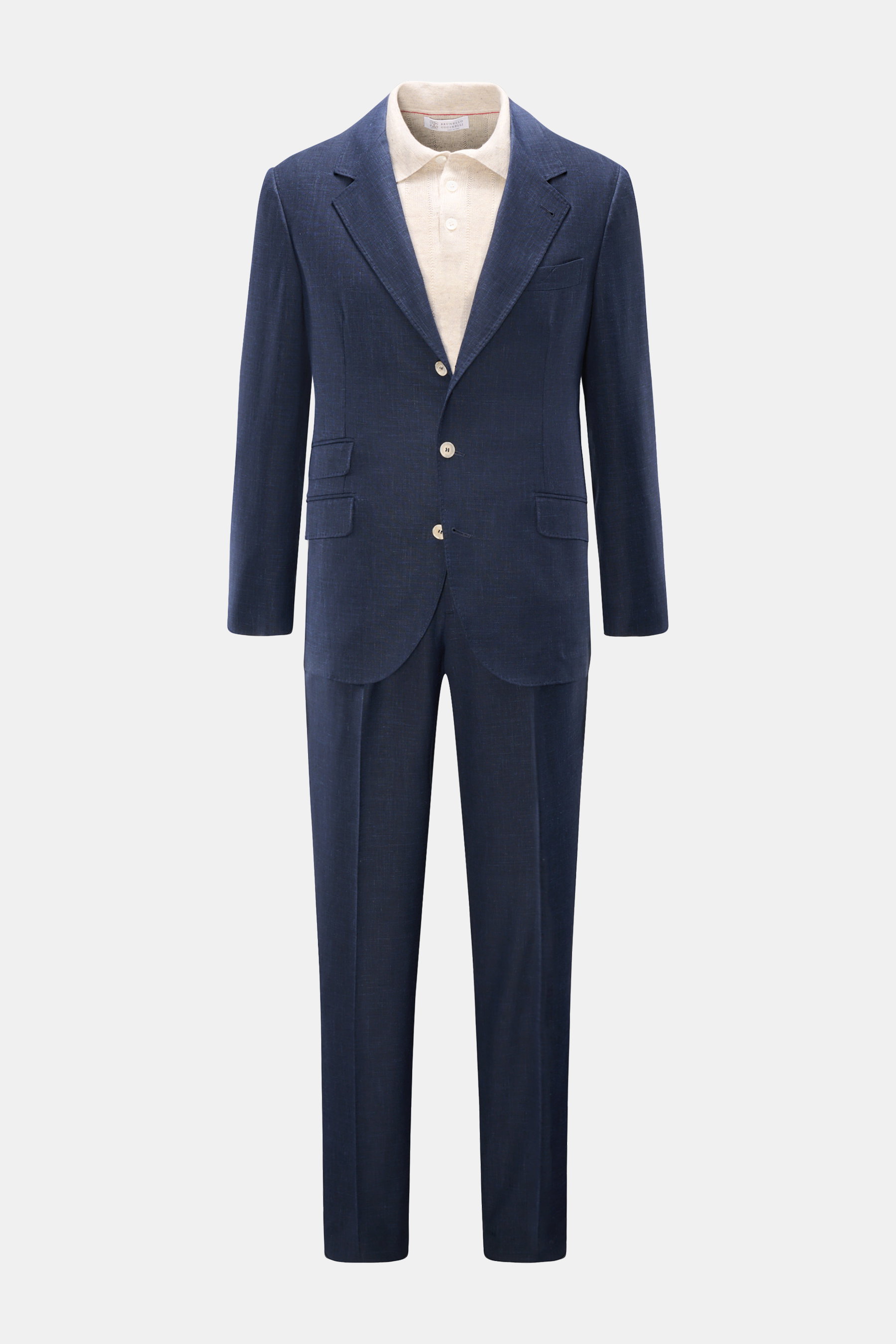BRUNELLO CUCINELLI suit navy mottled