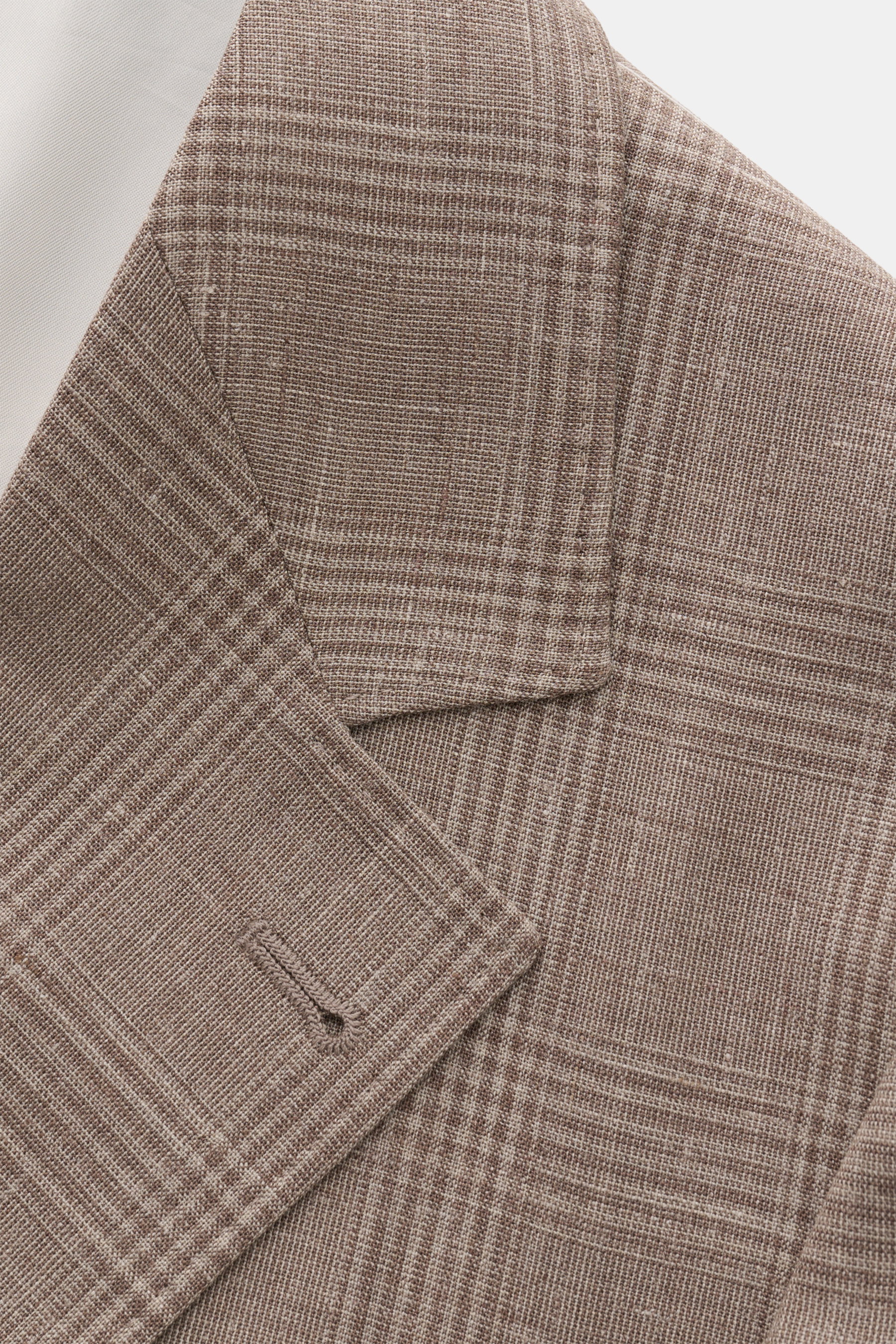 BRUNELLO CUCINELLI suit grey-brown/grey checked