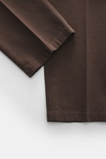 Boglioli Blazer 'K. Jacket' grey brown close-up of sleeve and side seam from top-down, twill stretch cotton, slim fit, unconstructed design.