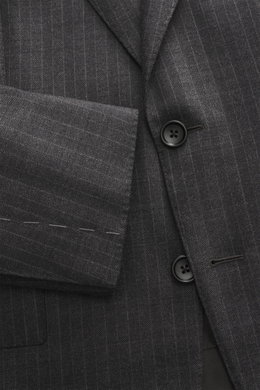 Tom Ford Anzug 'Shelton' dunkelgrau gestreift