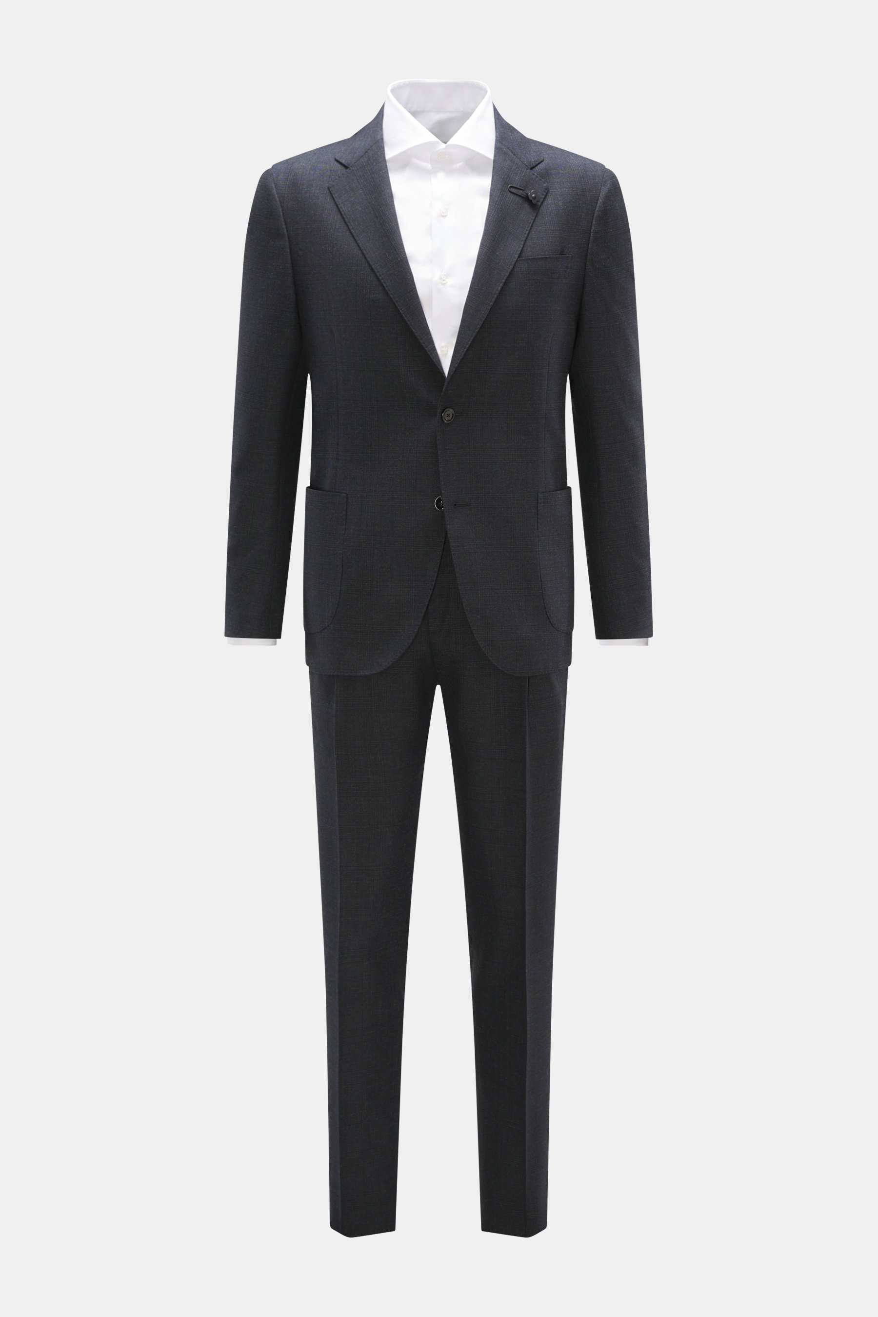 Lardini Anzug dark navy meliert