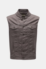 Weber+Weber Weste 'Military Drill Vest' grau