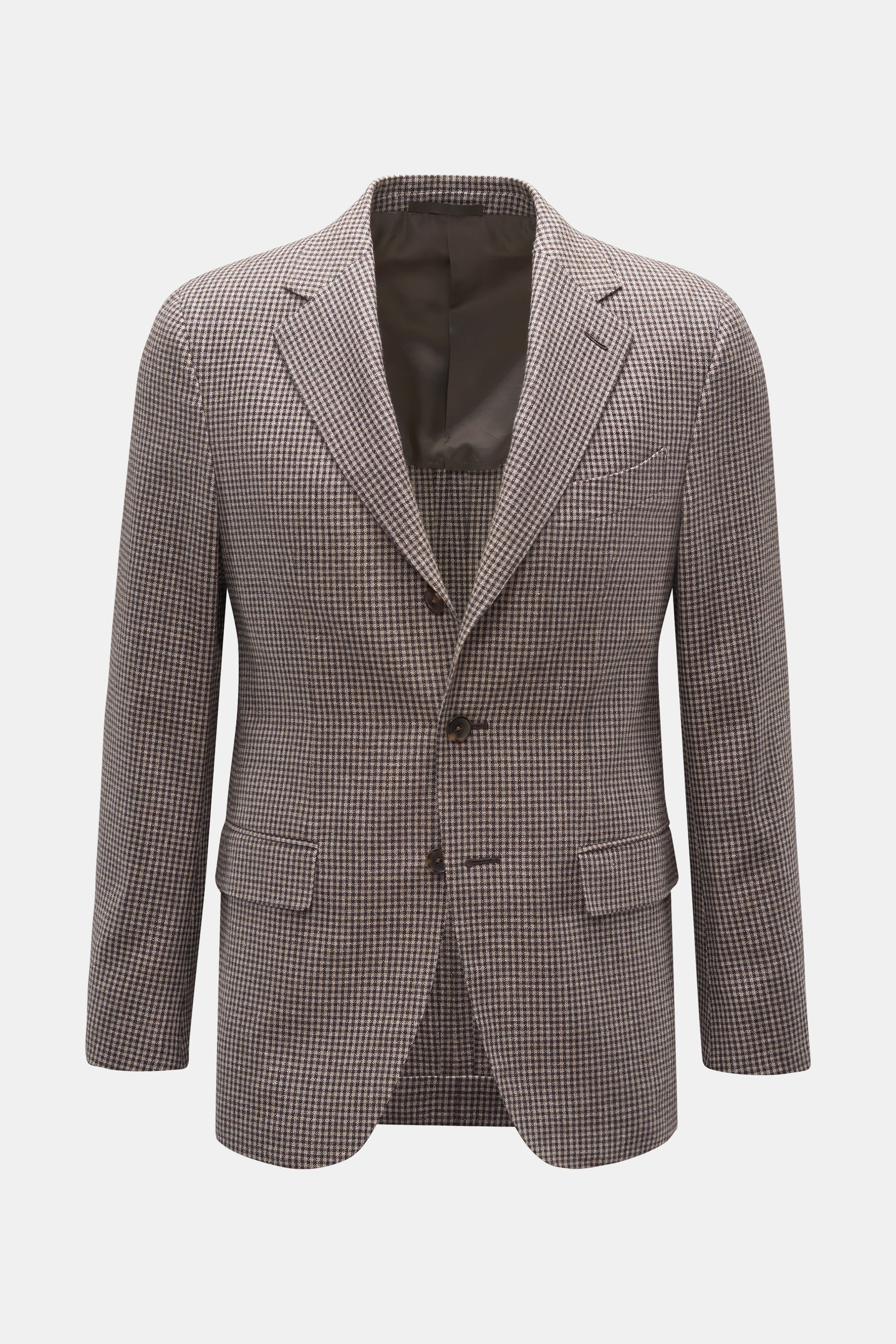 Caruso Sakko 'Aida' dunkelbraun/beige kariert