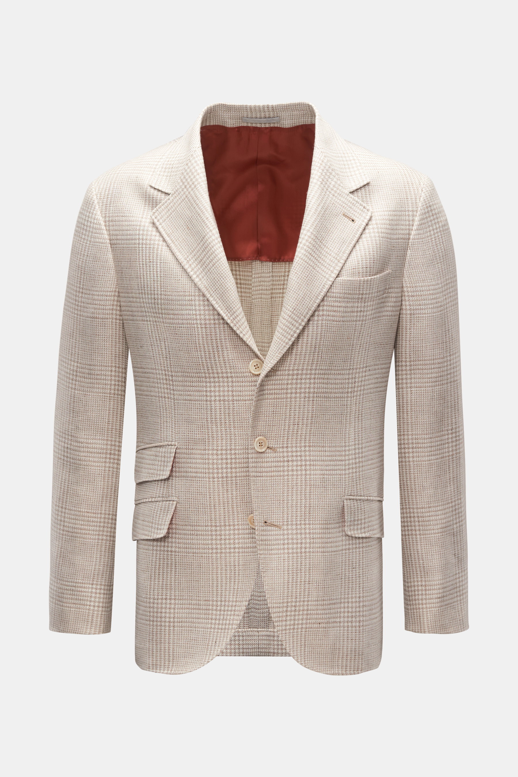 Brunello Cucinelli Sakko beige/creme kariert