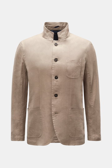 Weber+Weber Sakko 'Linen Tencel Travel WW Blazer' beige