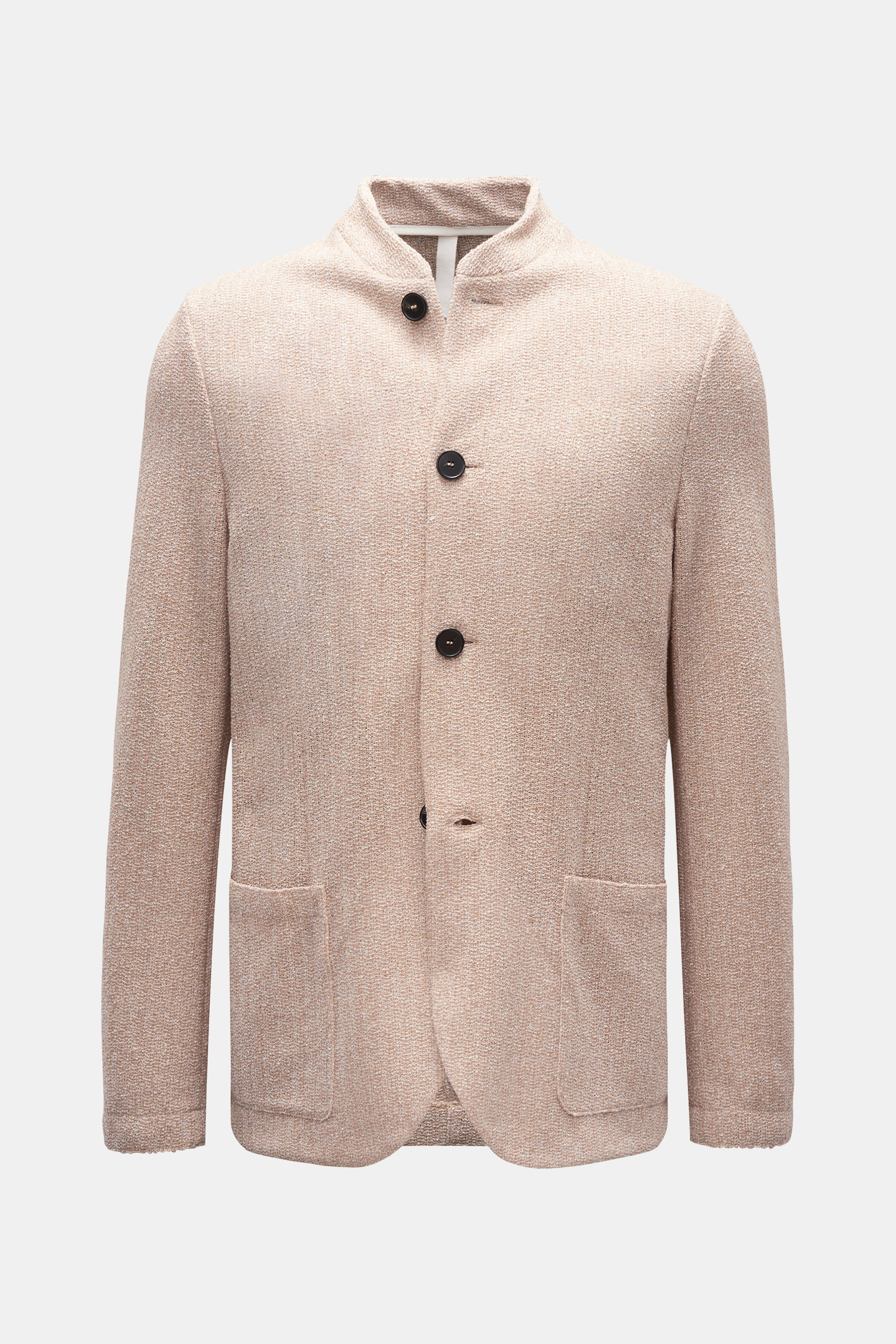 Harris Wharf London  Strickblazer 'Nehru Jacket' beige