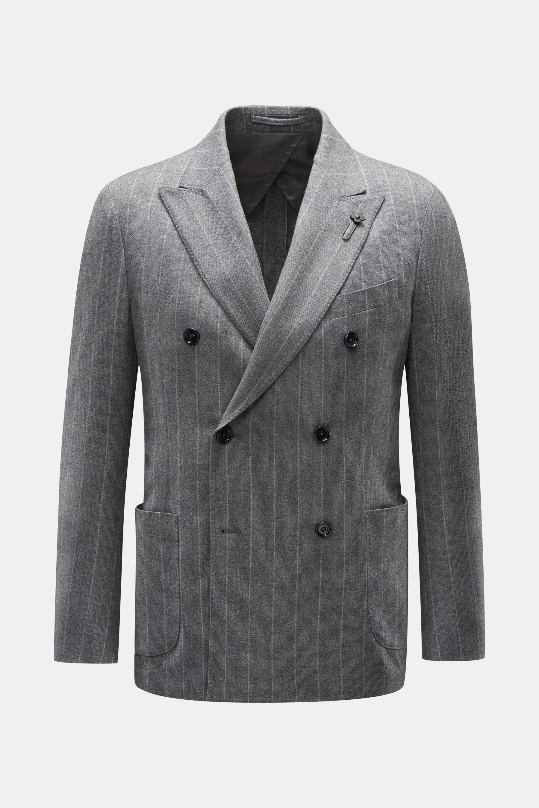 Lardini Smart-casual jacket dark grey striped
