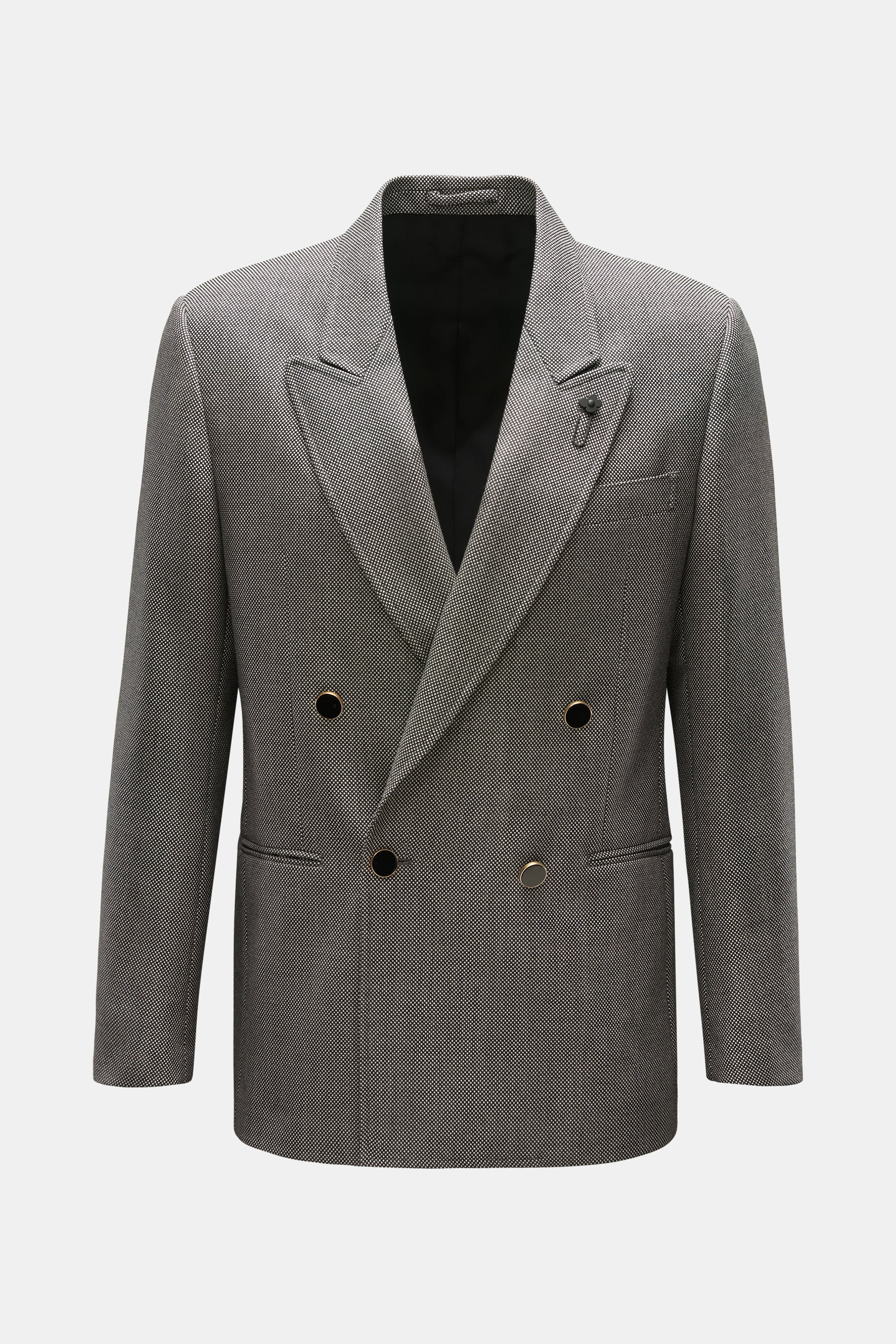 Lardini Smart-casual jacket in black/white with polka dots