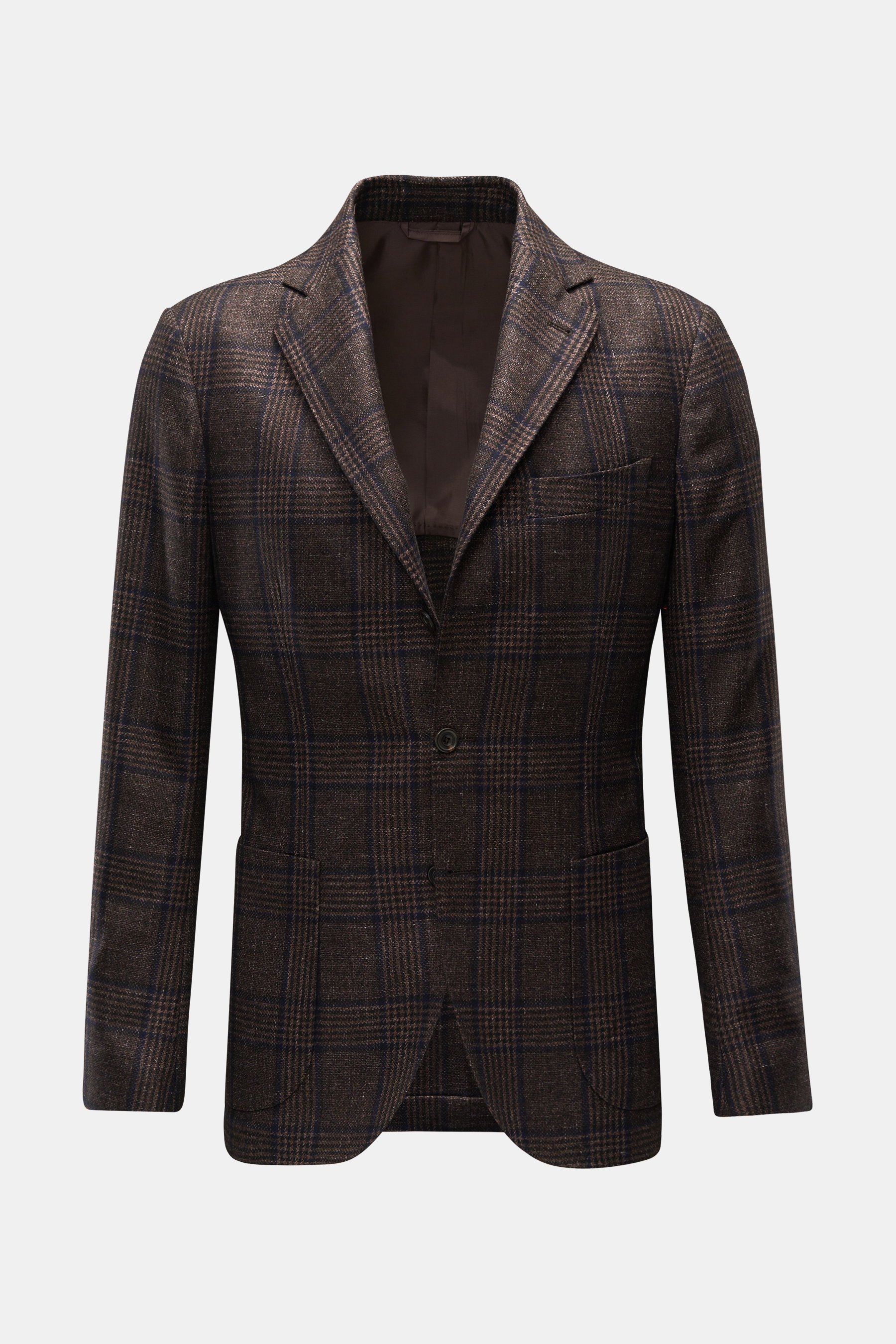 Sartorio Napoli Sakko navy/schwarz/braun kariert