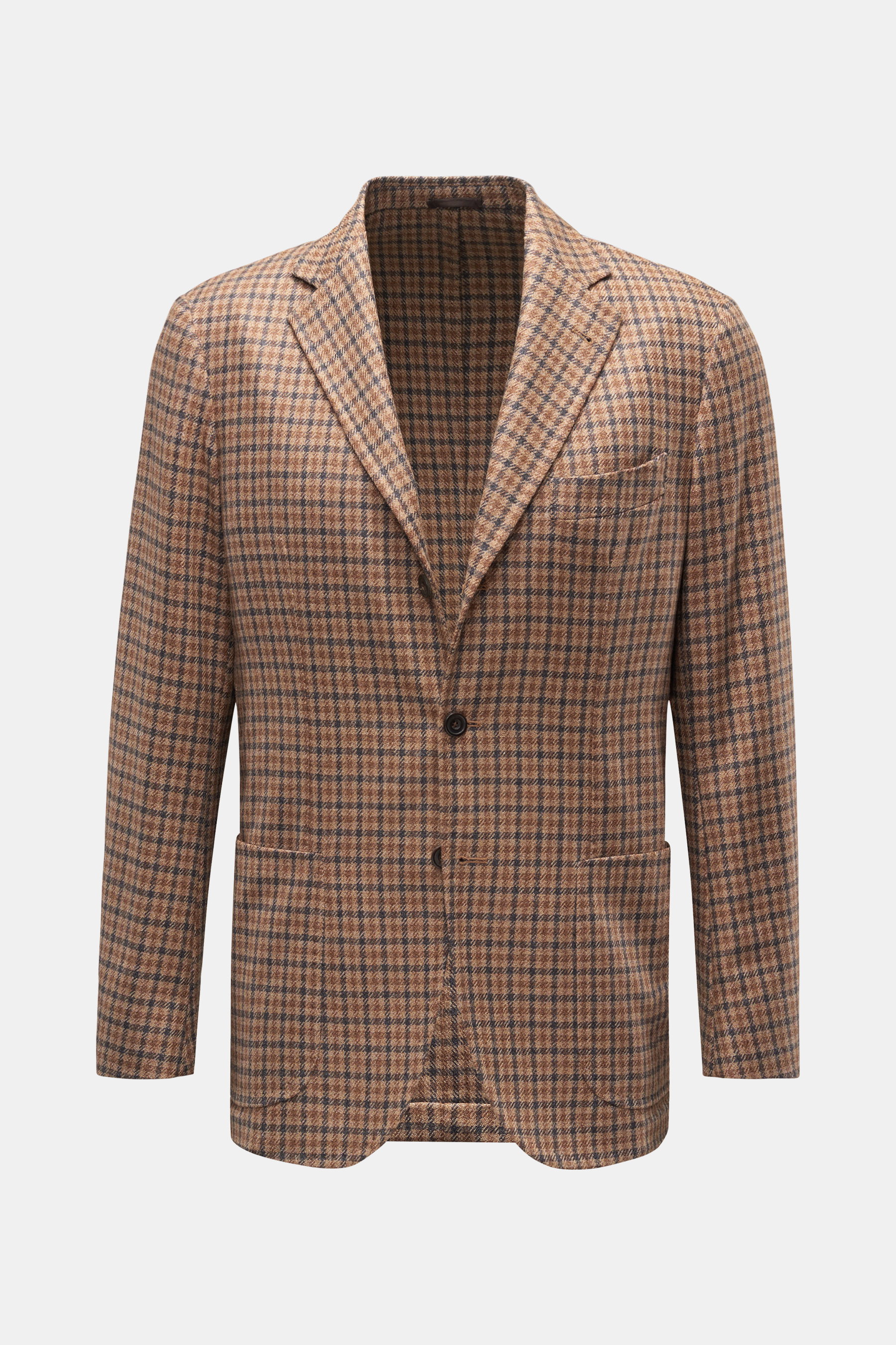 Sartorio Napoli Sakko hellbraun/beige/grau kariert