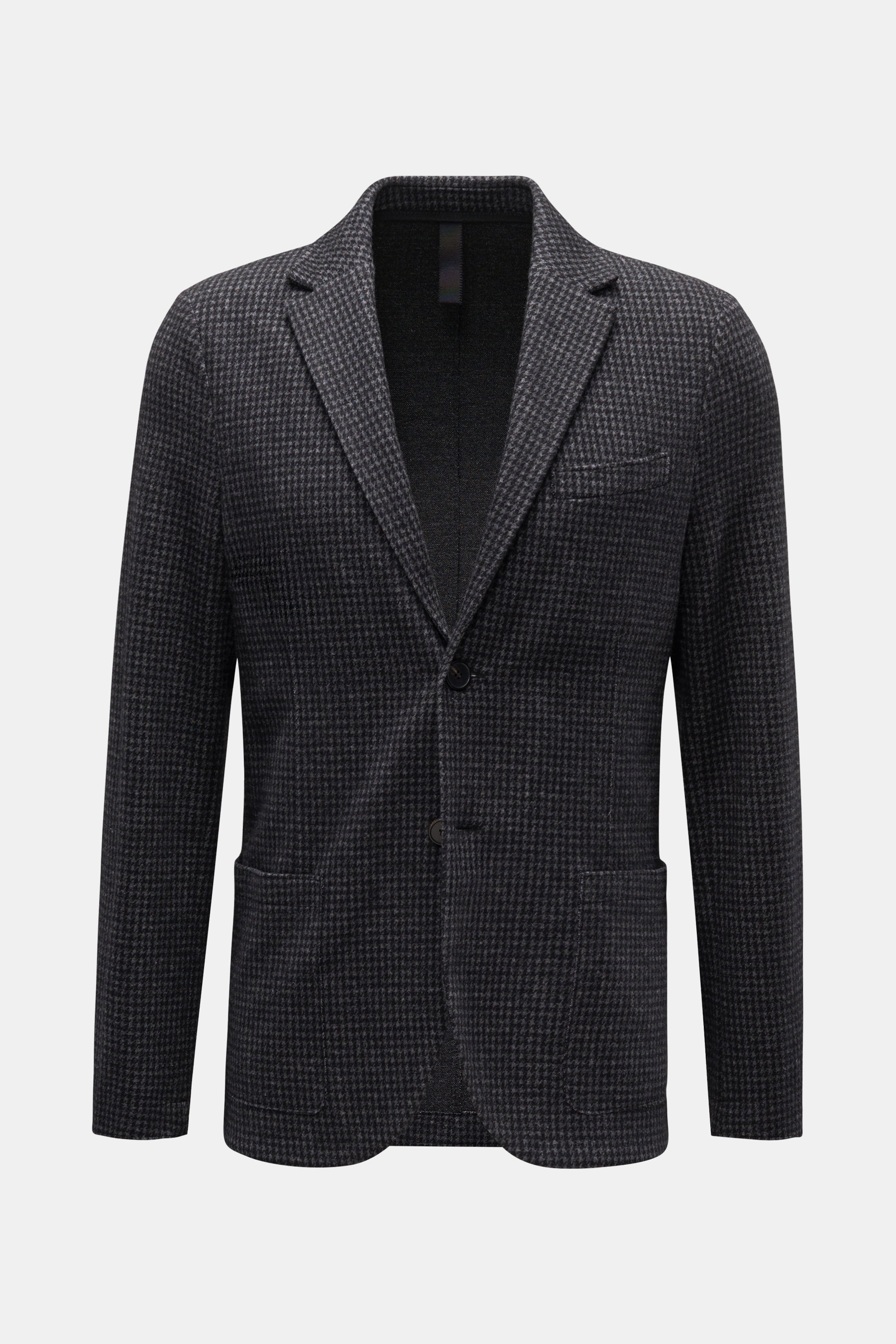 Harris Wharf London  Jersey-Sakko grau/schwarz kariert