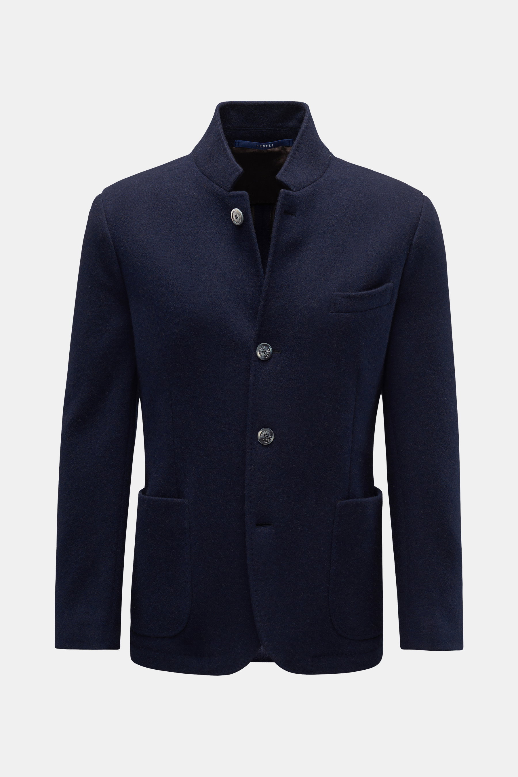 Fedeli Cashmere Jersey-Sakko 'Damon' navy